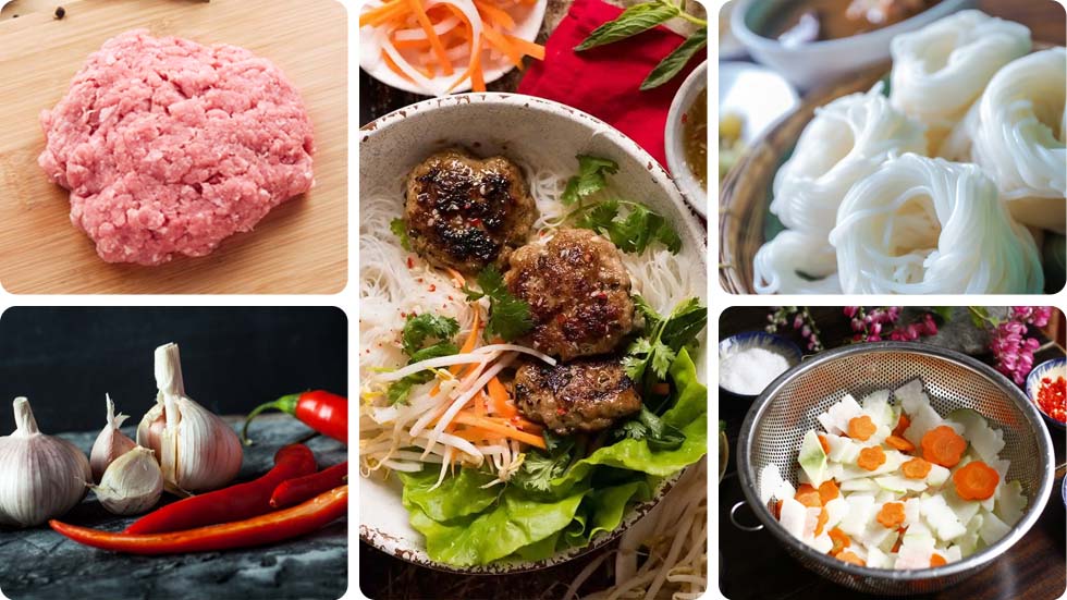 ingrediente do Bun Cha
