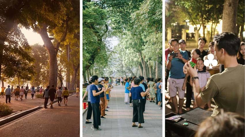 Zona de pedestres de Hoan Kiem