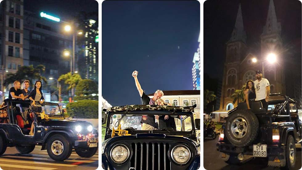 Passeio de jipe pela cidade de Ho Chi Minh