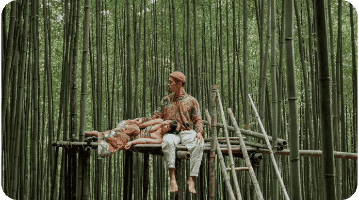floresta de bambu em Mu Cang Chai
