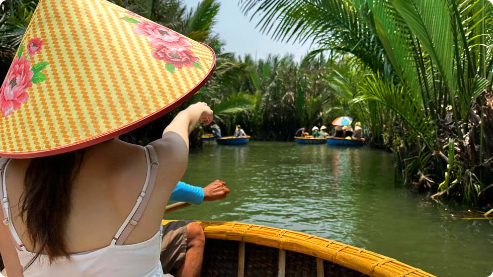 Floresta de coqueiros