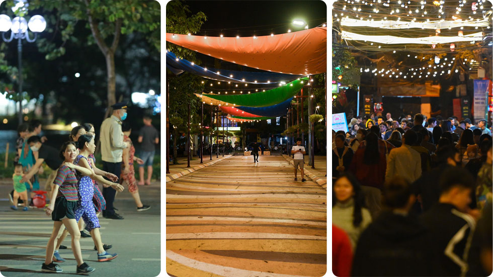 espaços para pedestres em Hanói